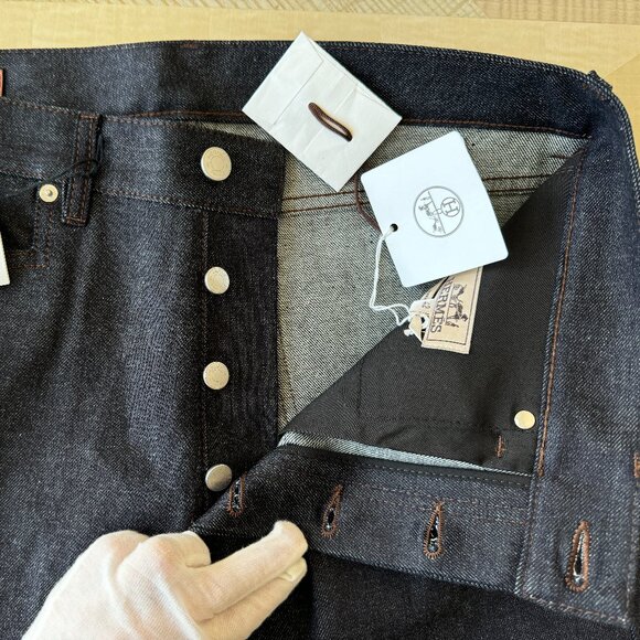 HERMES Men's Jeans Size 42 - Picture 7 of 10